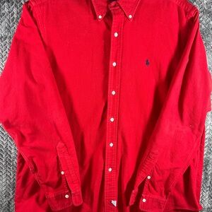Vintage Polo Ralph Lauren Chamois Shirt Men’s Large 100% Cotton SOFT